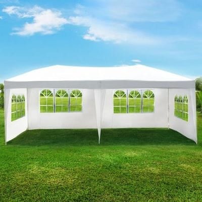 Large 3x6m pop-up canopy tent + with windows set up in Kenya Large 3x6m pop-up canopy tent + with windows set up in Kenya